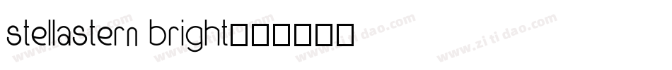 StellaStern Bright字体转换